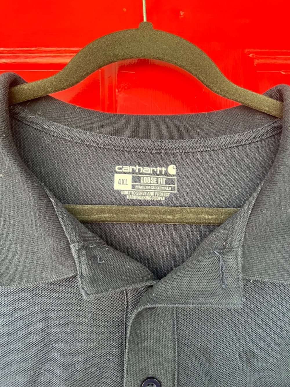 Carhartt Men's 4XL Polo Shirt Work Blue Collar Business Outdoor Welding Trademen - Picture 3 of 4